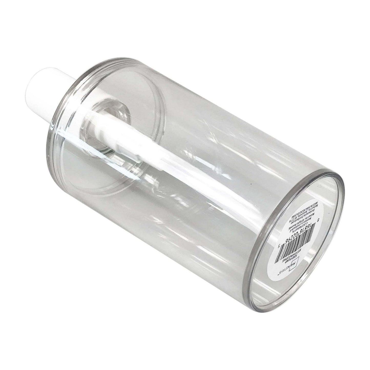 (3 pack) Clear Plastic Liquid Soap Pump Dispenser, 12oz Capacity
