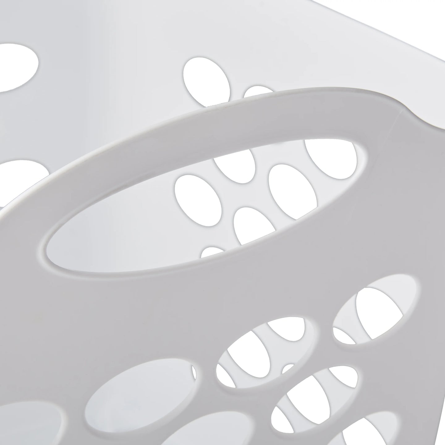 4 Pack White Square Dot Laundry Baskets – Flexible, Foldable Storage Hampers