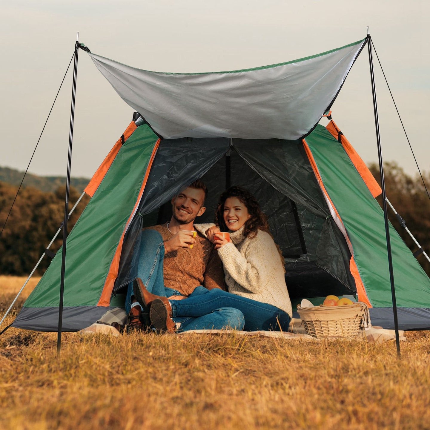 4-5 Person Instant Pop-Up Camping Tent: Waterproof & Portable