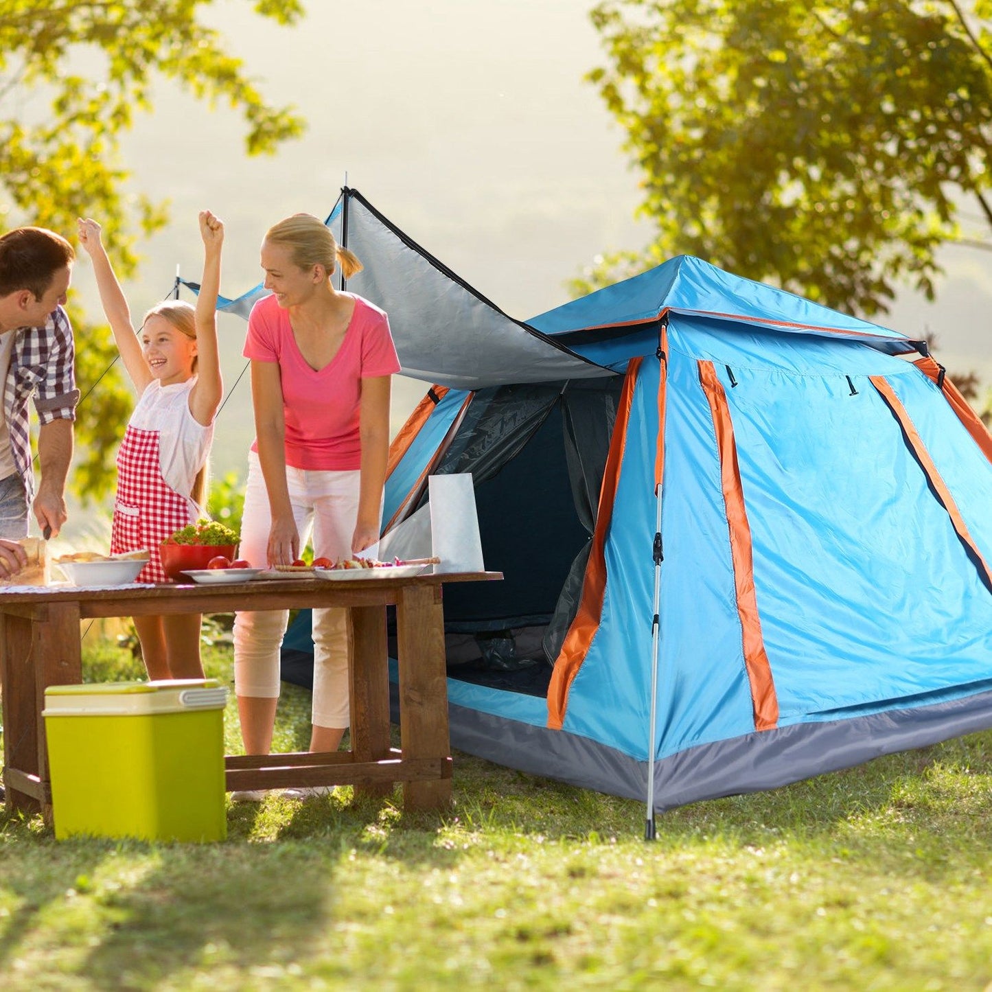 4-5 Person Instant Pop-Up Camping Tent: Waterproof & Portable