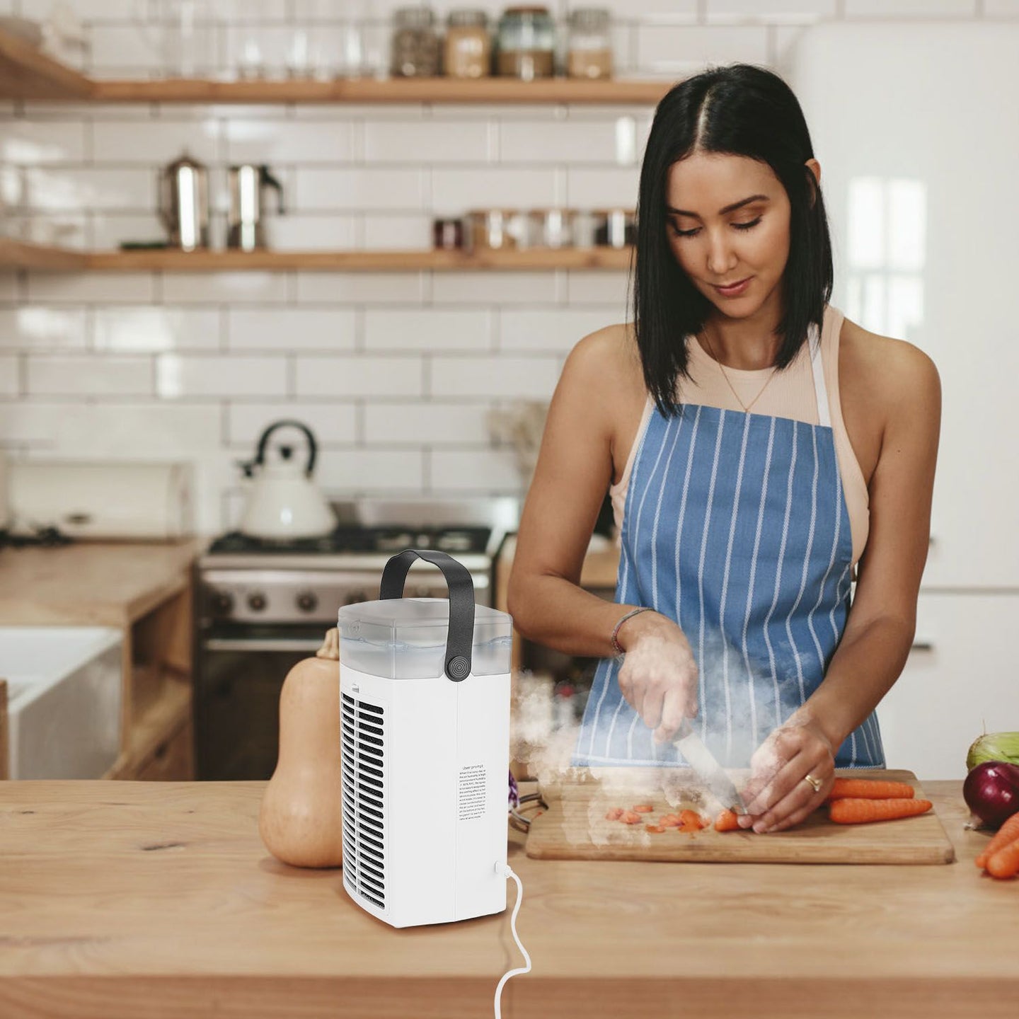 Portable Air Conditioners,4-IN-1 Portable AC Unit with  3 Speeds Nightlight,Evaporative Air Coler for Home Office Camping