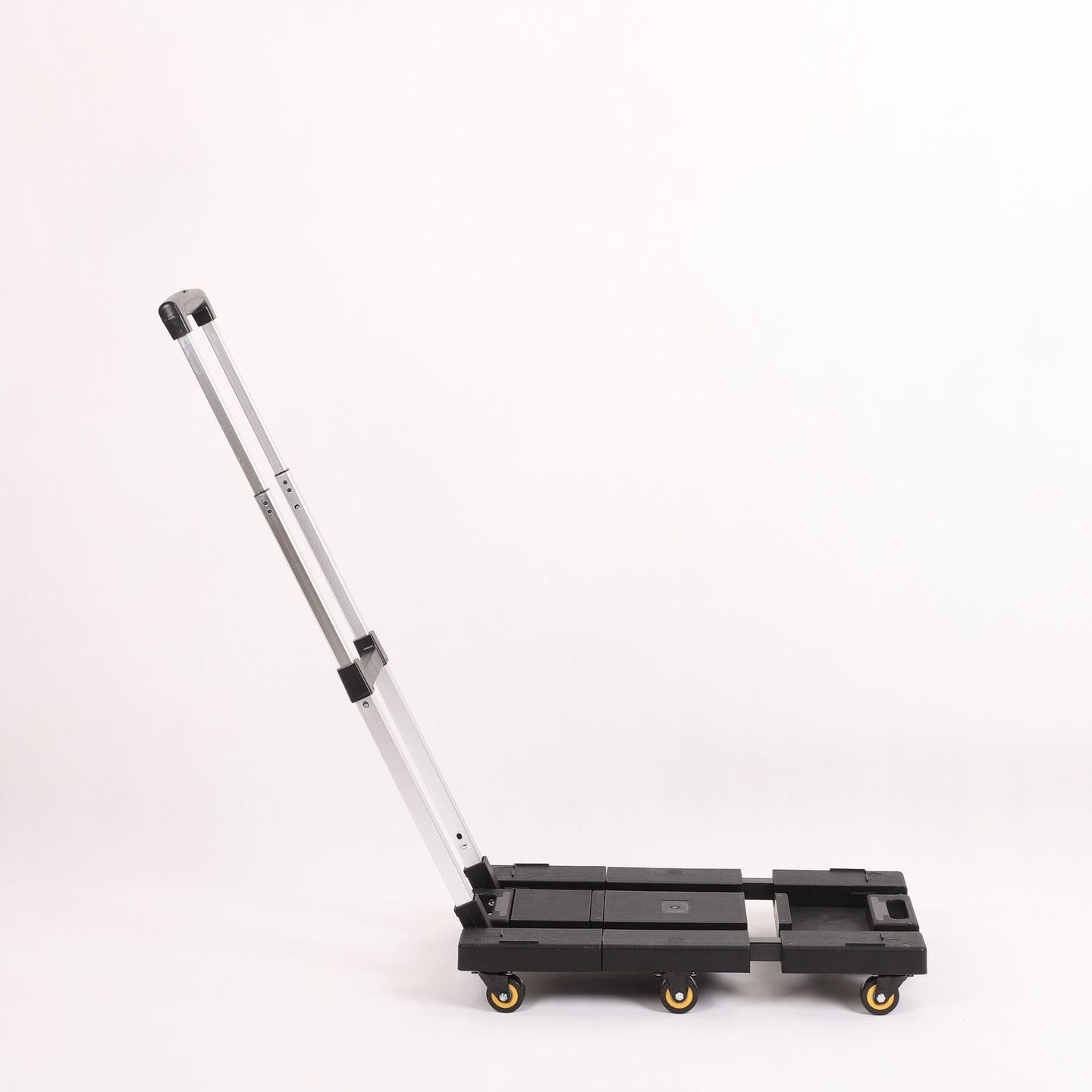 Folding Hand Truck 330lbs – Heavy Duty 6-Wheel Collapsible Dolly Cart