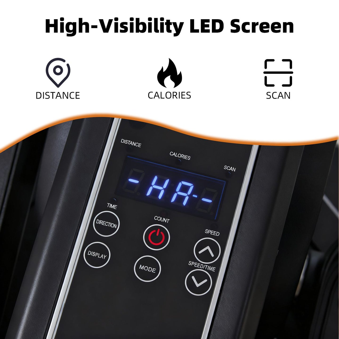 Compact Under-Desk Elliptical – Quiet Mini Pedal Exerciser with Adjustable Speed and LED Display