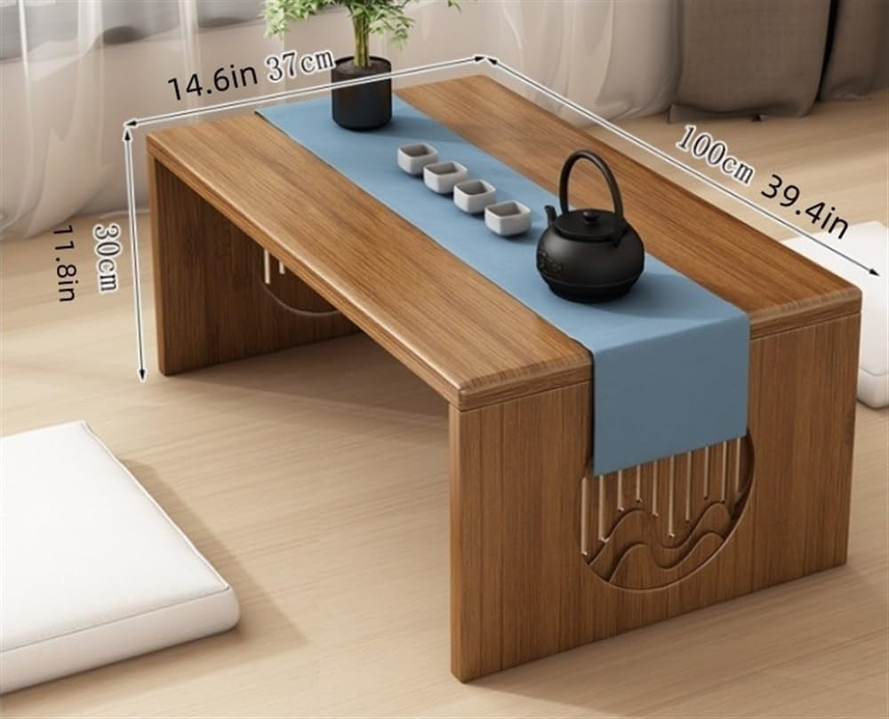 Bamboo Foldable Floor Table - Low Coffee & Tea Desk