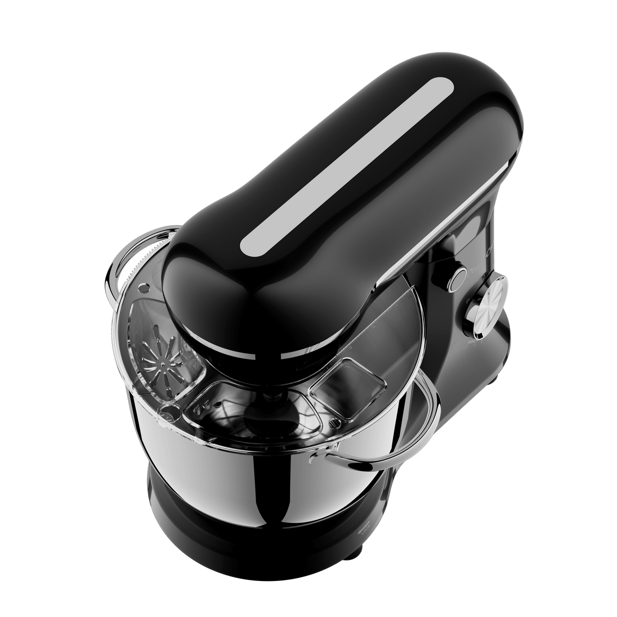 Electric Stand Mixer 5L, Planetary Food Mixer with Dough Hook, Beater & Whisk – Black