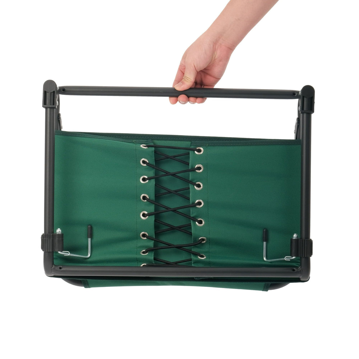 Portable Stadium Seat with Back Support – Foldable Bleacher Chair in Dark Green