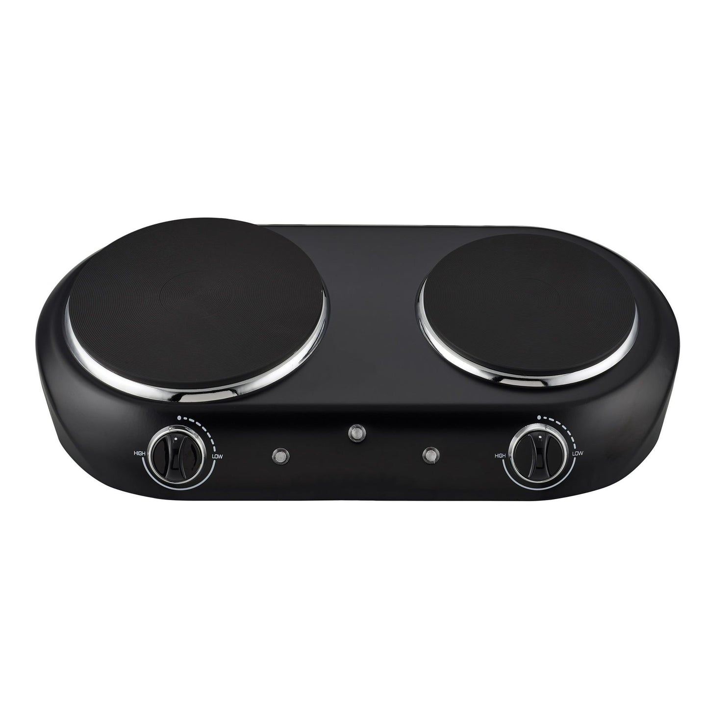 Double Burner, 1800 W, Black Electric Cooktop, 1 Each, Assembled Product