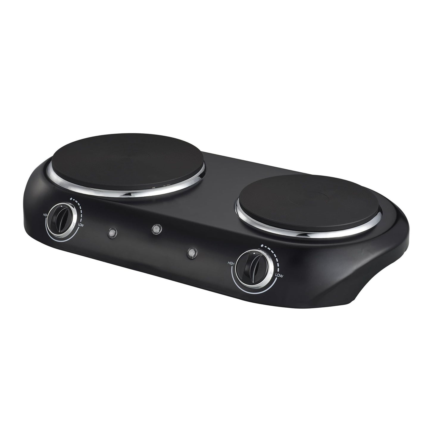 Double Burner, 1800 W, Black Electric Cooktop, 1 Each, Assembled Product
