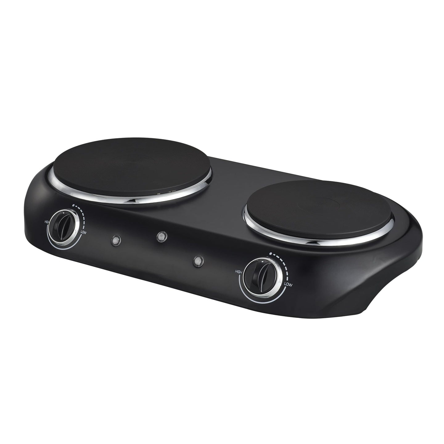 Double Burner, 1800 W, Black Electric Cooktop, 1 Each, Assembled Product