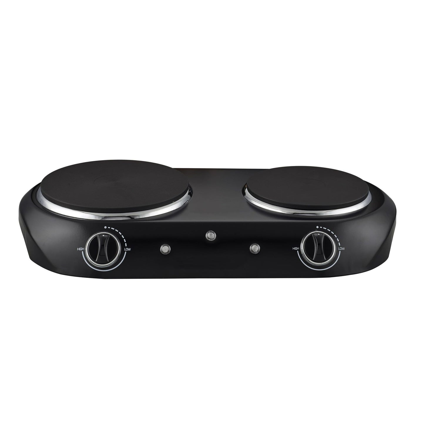 Double Burner, 1800 W, Black Electric Cooktop, 1 Each, Assembled Product