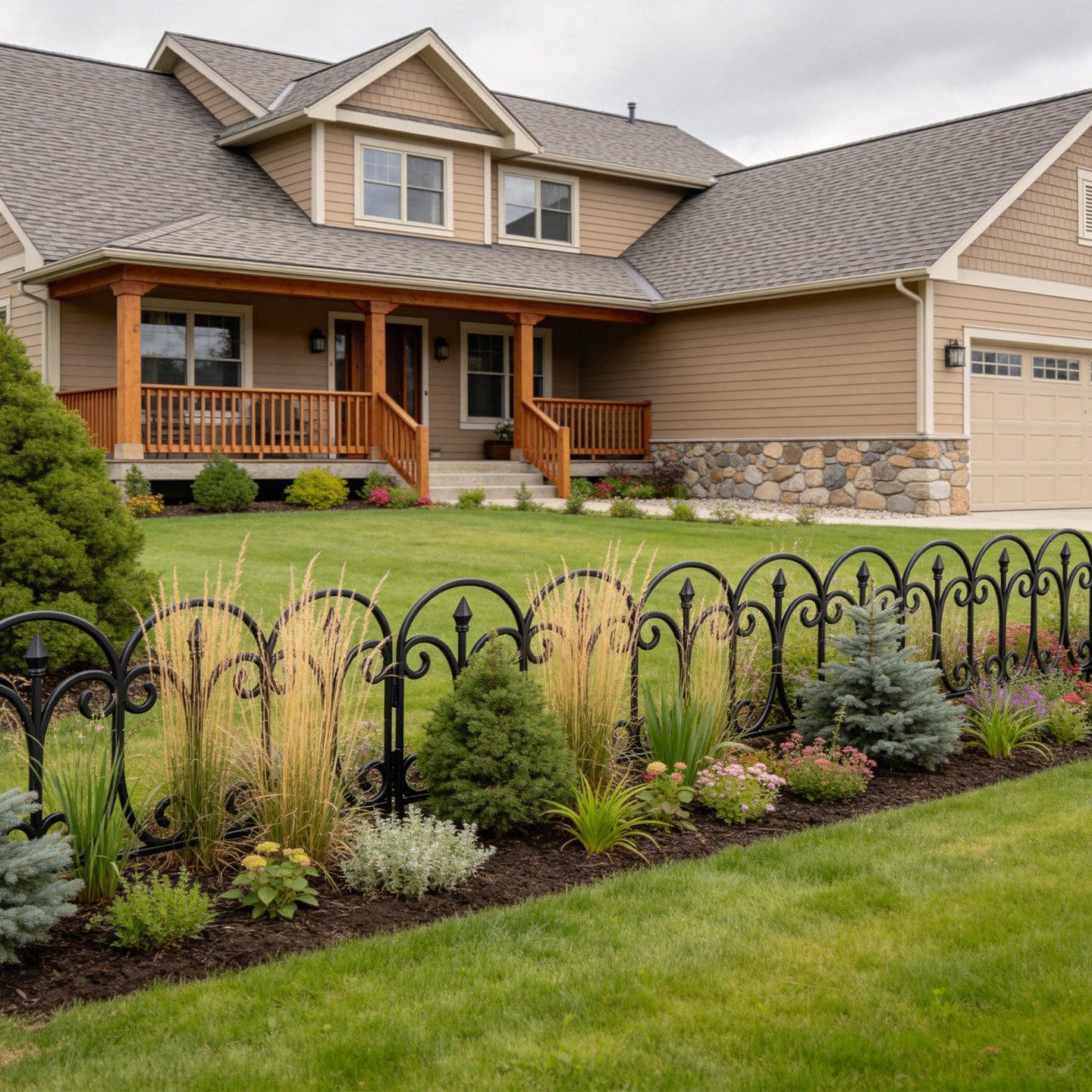 10 Pack Flexible Garden Edging, 19.3FT Interlocking PP Landscape Border with Angle Adjustable Panels, Weather Resistant No Dig Lawn Fence for Flower Bed Pathway Yard Decor