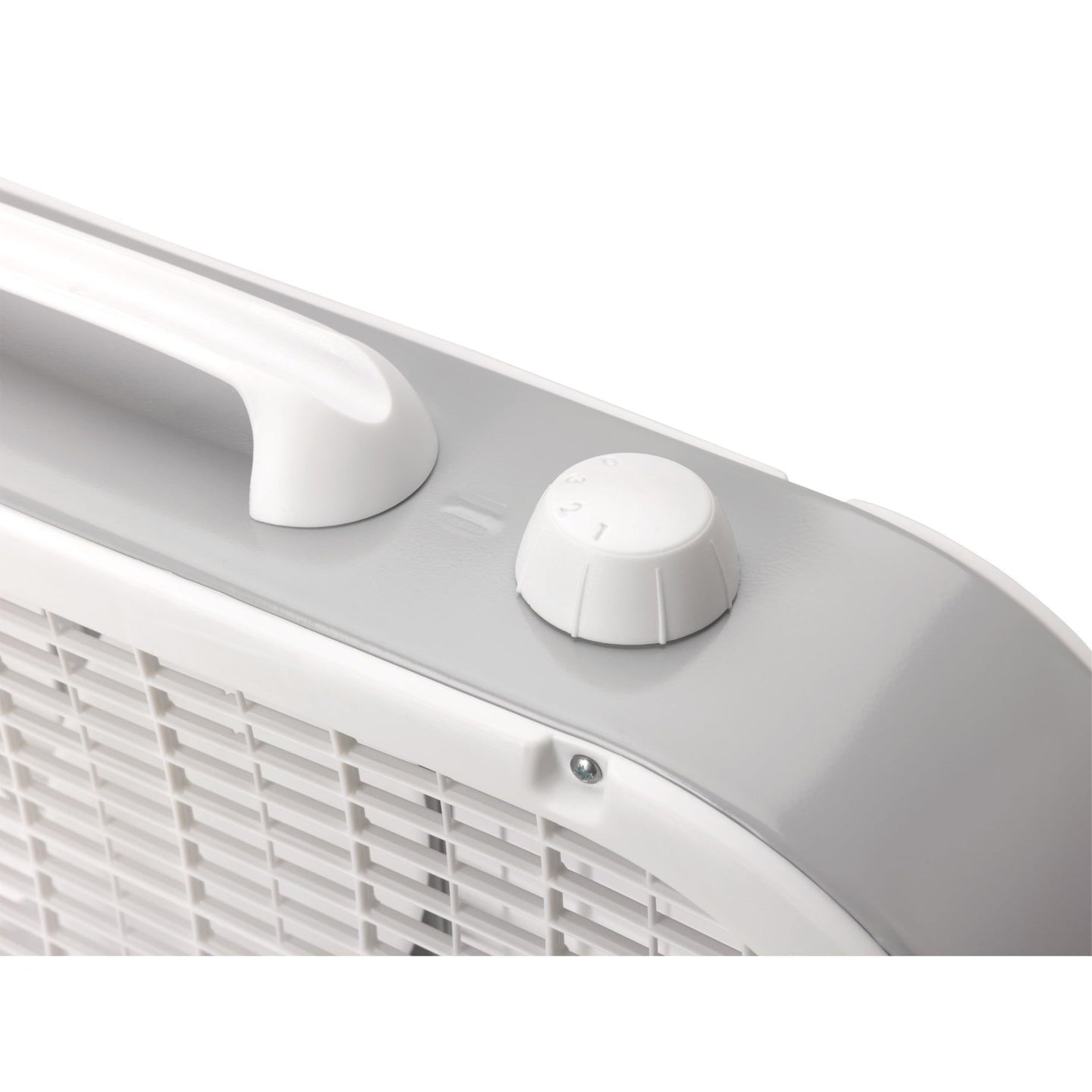 20” Classic Box Fan – 3-Speed, Weather-Resistant Motor, Portable Cooling Fan, 22.5” Height, White