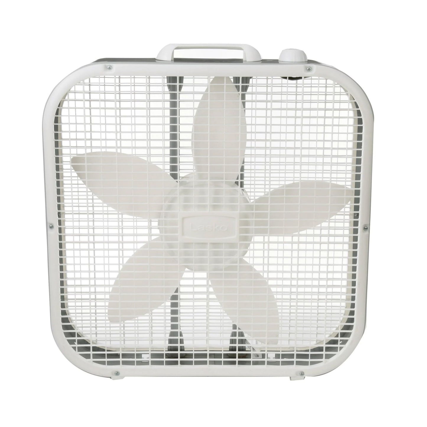 20” Classic Box Fan – 3-Speed, Weather-Resistant Motor, Portable Cooling Fan, 22.5” Height, White