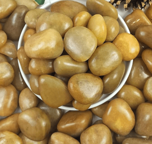 38 lbs White River Rocks, 2-3 inch Polished Pebbles - Versatile for indoor/outdoor use. Ideal for plant decor, vases, aquariums, and creating serene garden landscapes.