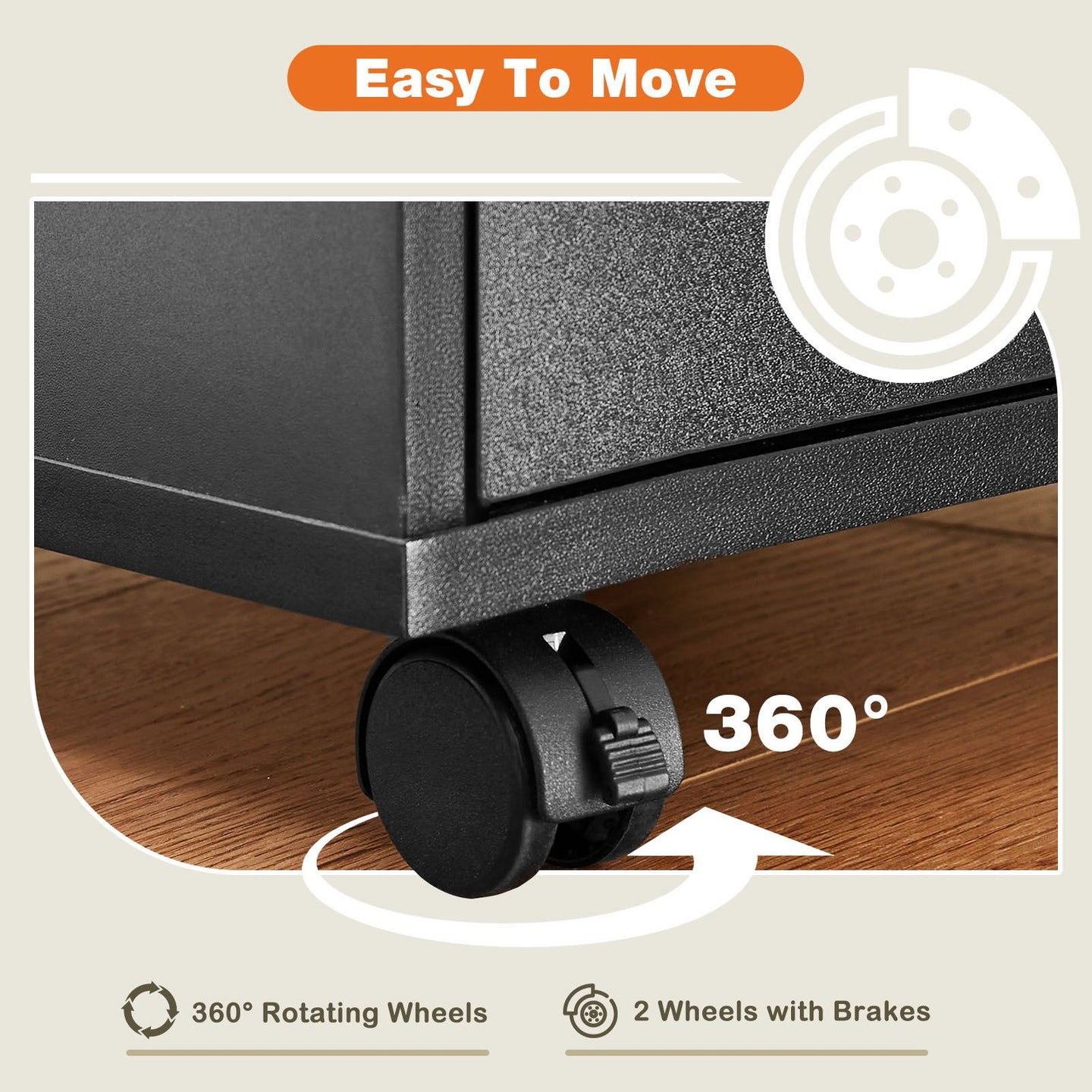 Storage Cabinet Dressers with Wheels Mobile Organizer Drawers for Office, Bedroom, Home