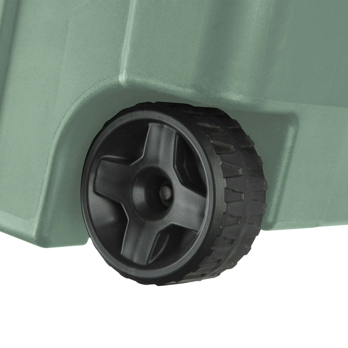 40 Gallon Wheeled Storage Bin with Handle – Extra Large Plastic Storage Container, Green, 2 Pack