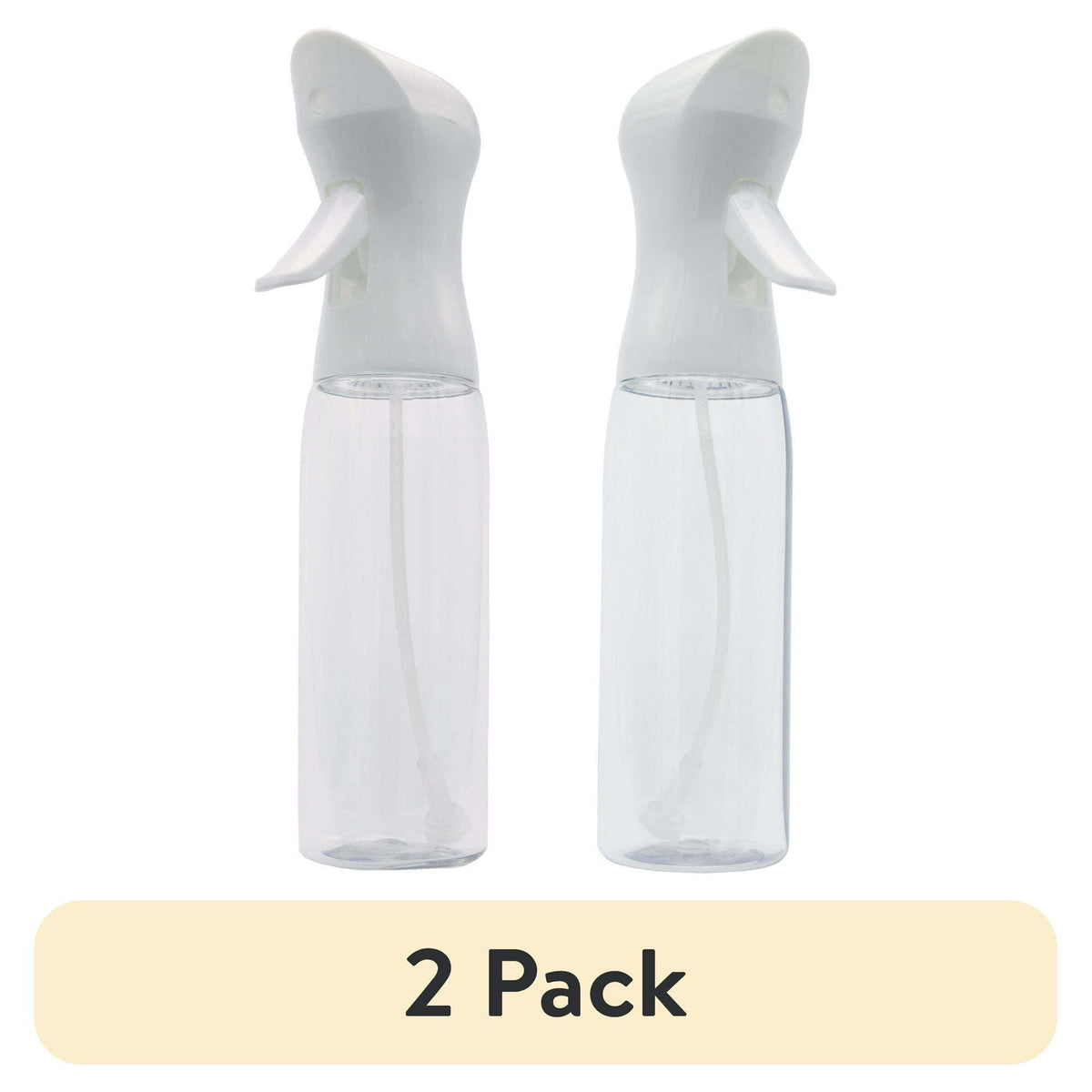 2-Pack Personal Mister Spray Bottles – 12 oz Clear Fine Mist Refillable Sprayers