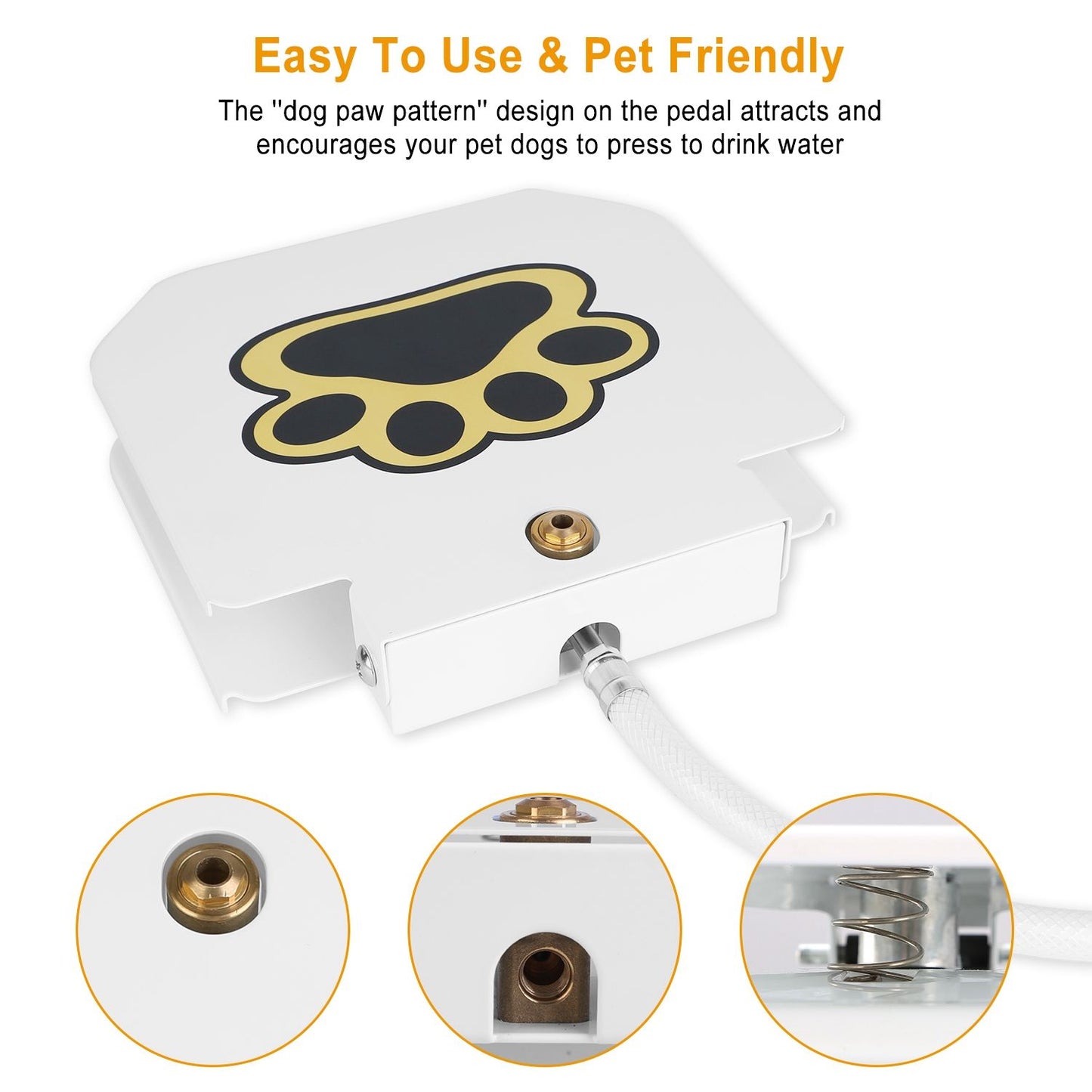 Step-On Outdoor Dog Water Fountain & Interactive Sprinkler