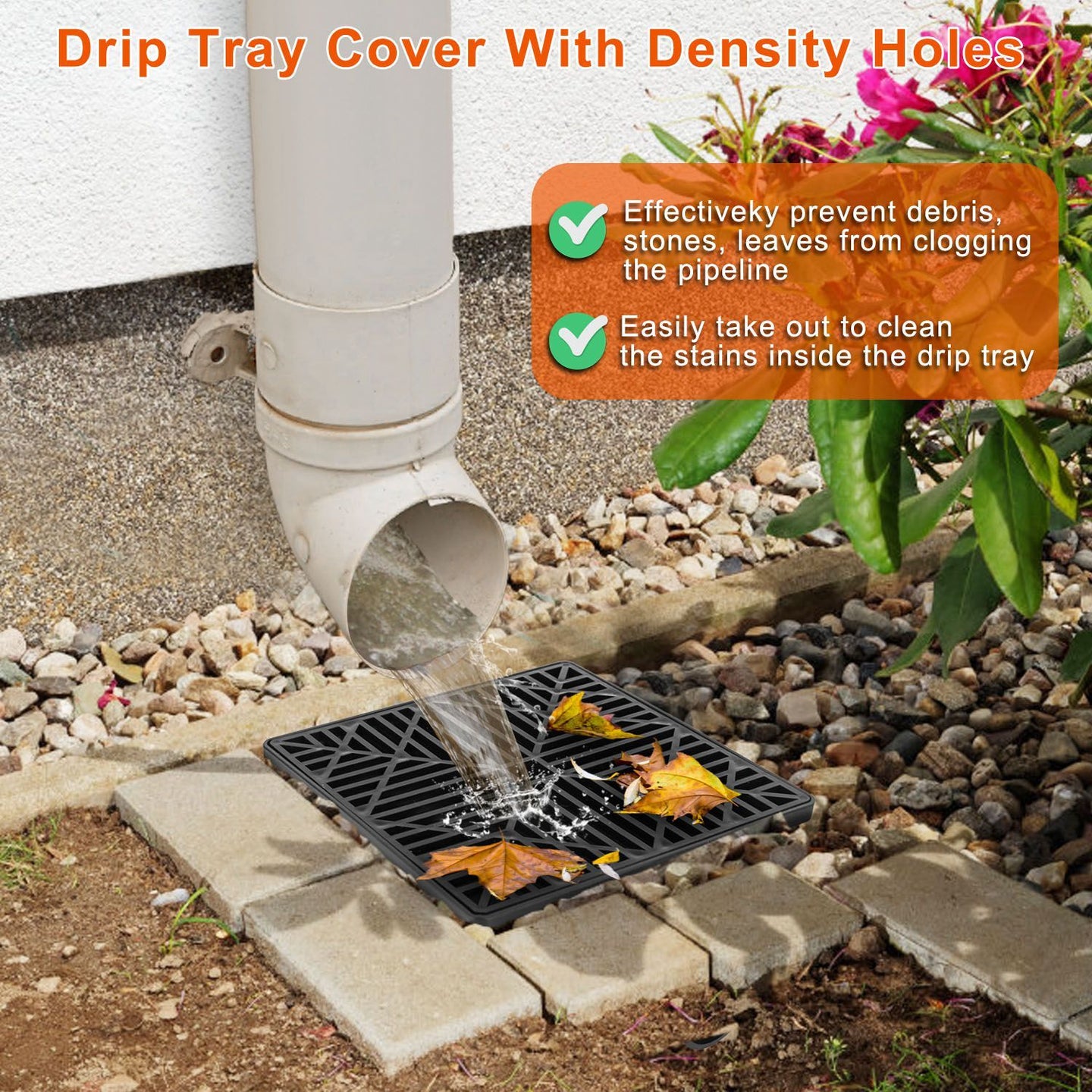2-Pack Low Profile Catch Basin Gutter Downspout Extensions (5ft)
