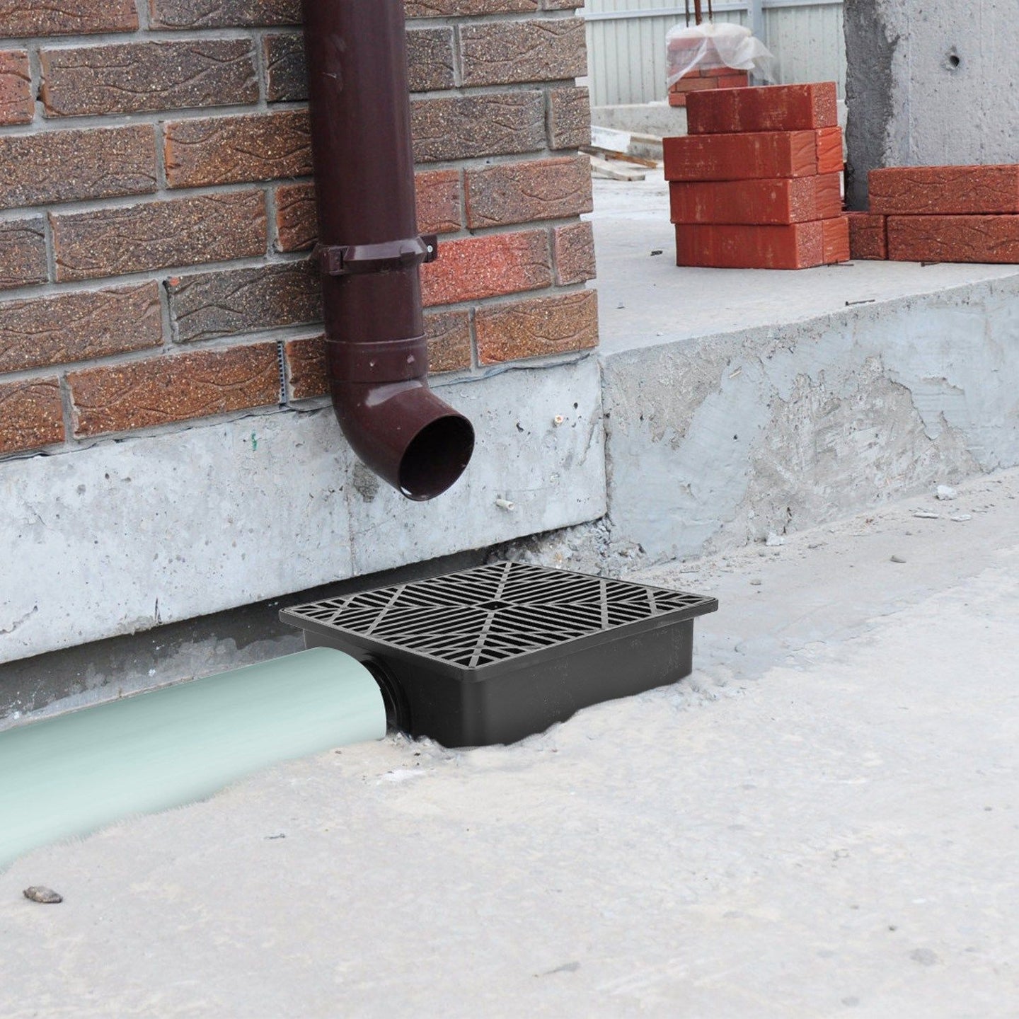 2-Pack Low Profile Catch Basin Gutter Downspout Extensions (5ft)
