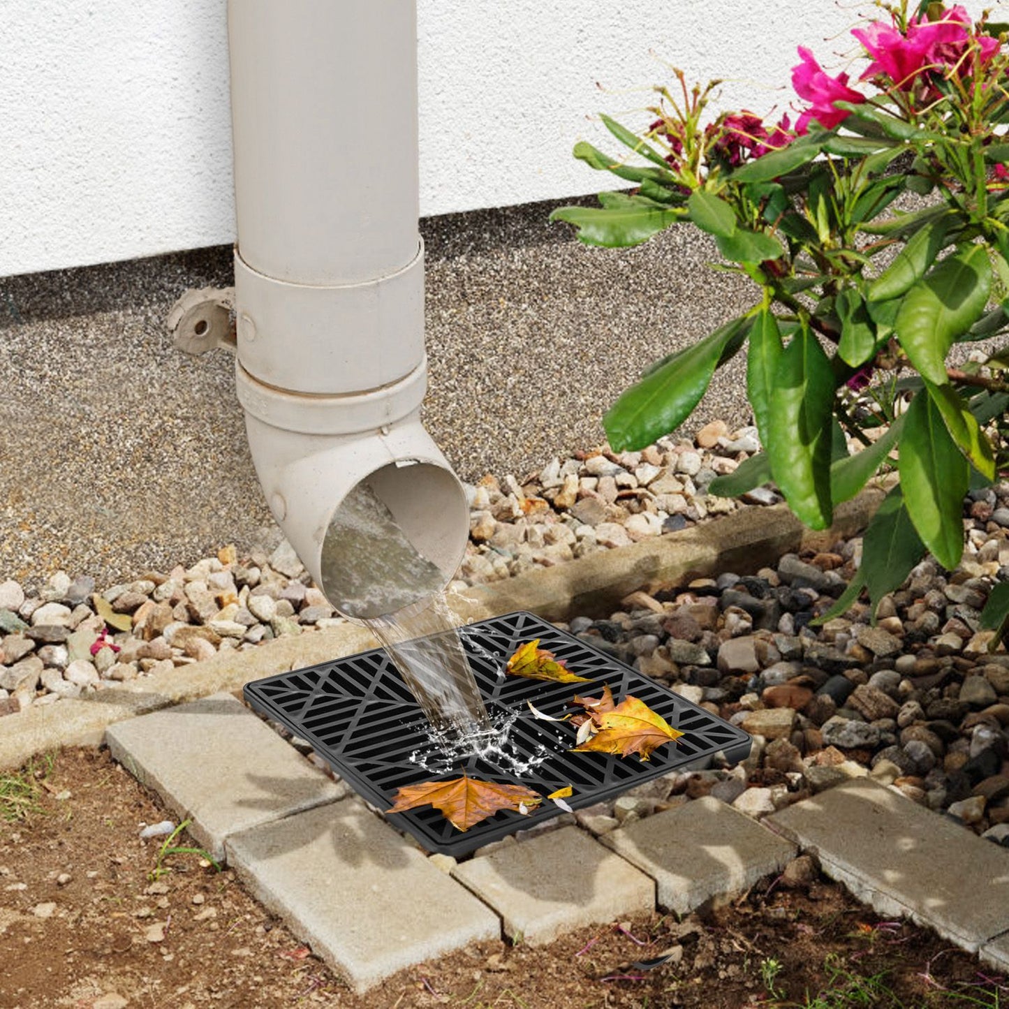 2-Pack Low Profile Catch Basin Gutter Downspout Extensions (5ft)