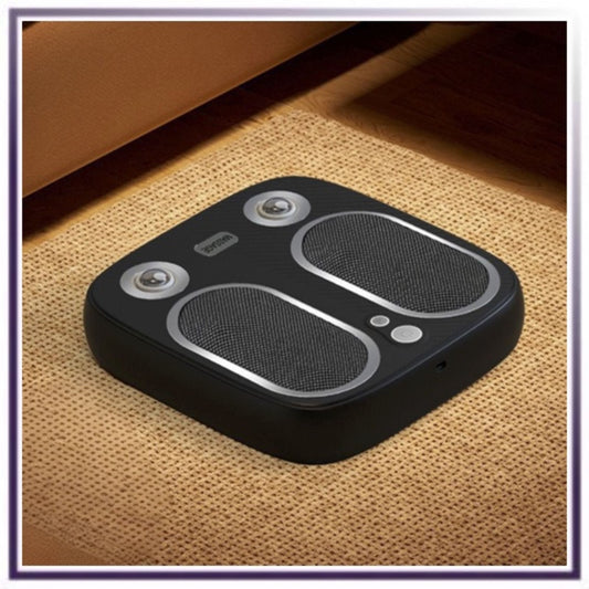 6D Cordless Foot Massager Machine with Heat & Vibration for Plantar Fasciitis, Black