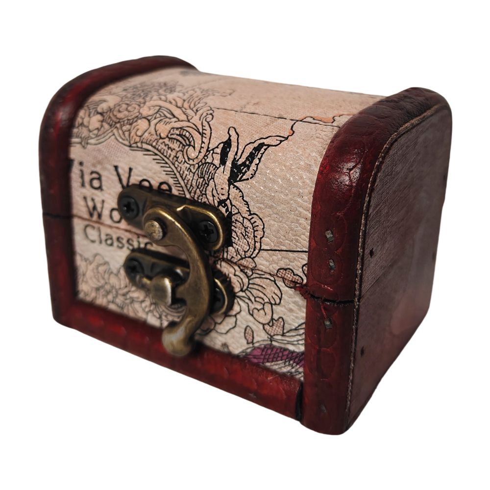 2/8 PCS Vintage Wooden Box Set by Yakimoto – Lockable Lidded Containers for Jewelry, Collectibles & More, Perfect for Wedding Gifts and Table Decor