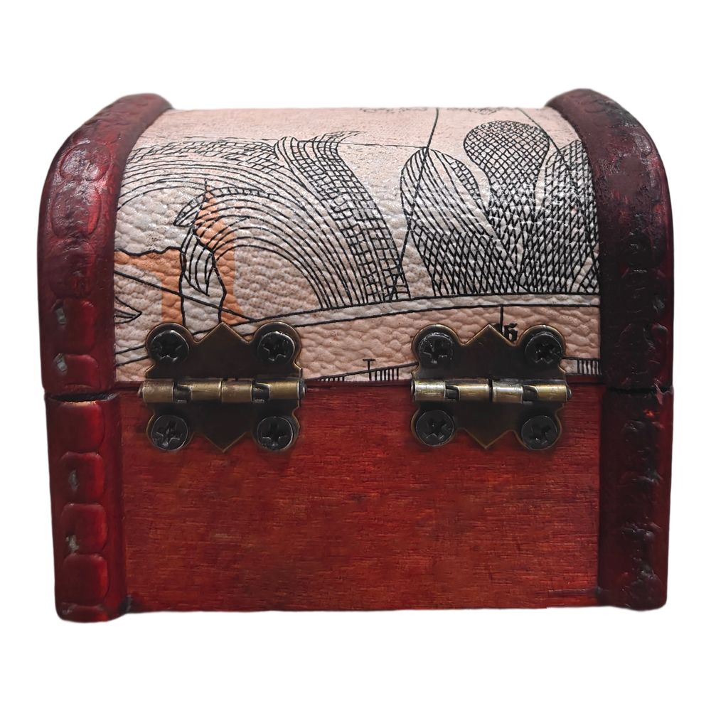 2/8 PCS Vintage Wooden Box Set by Yakimoto – Lockable Lidded Containers for Jewelry, Collectibles & More, Perfect for Wedding Gifts and Table Decor