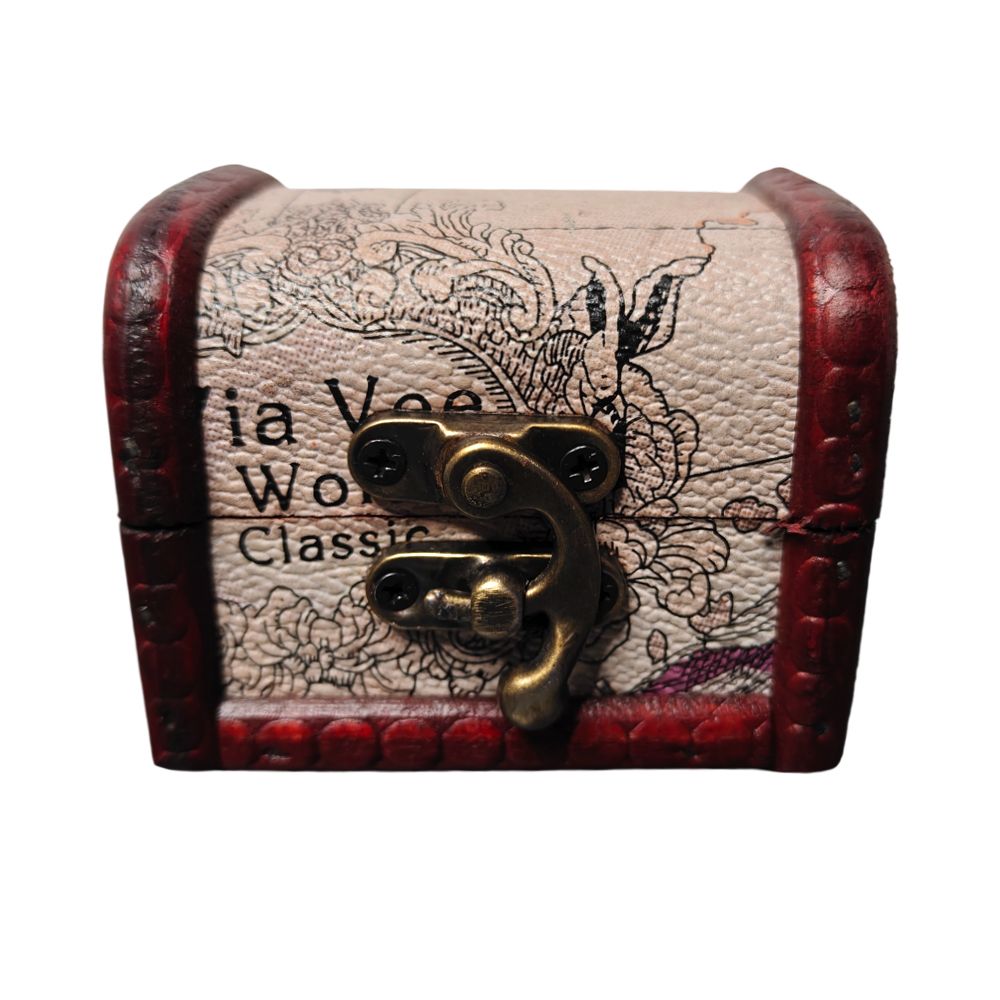 2/8 PCS Vintage Wooden Box Set by Yakimoto – Lockable Lidded Containers for Jewelry, Collectibles & More, Perfect for Wedding Gifts and Table Decor