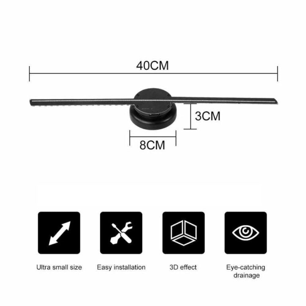 3D Hologram Projection Light – 224 LEDs, HD 3D Display, App & Bluetooth Control, Custom Logo & Screen Sync