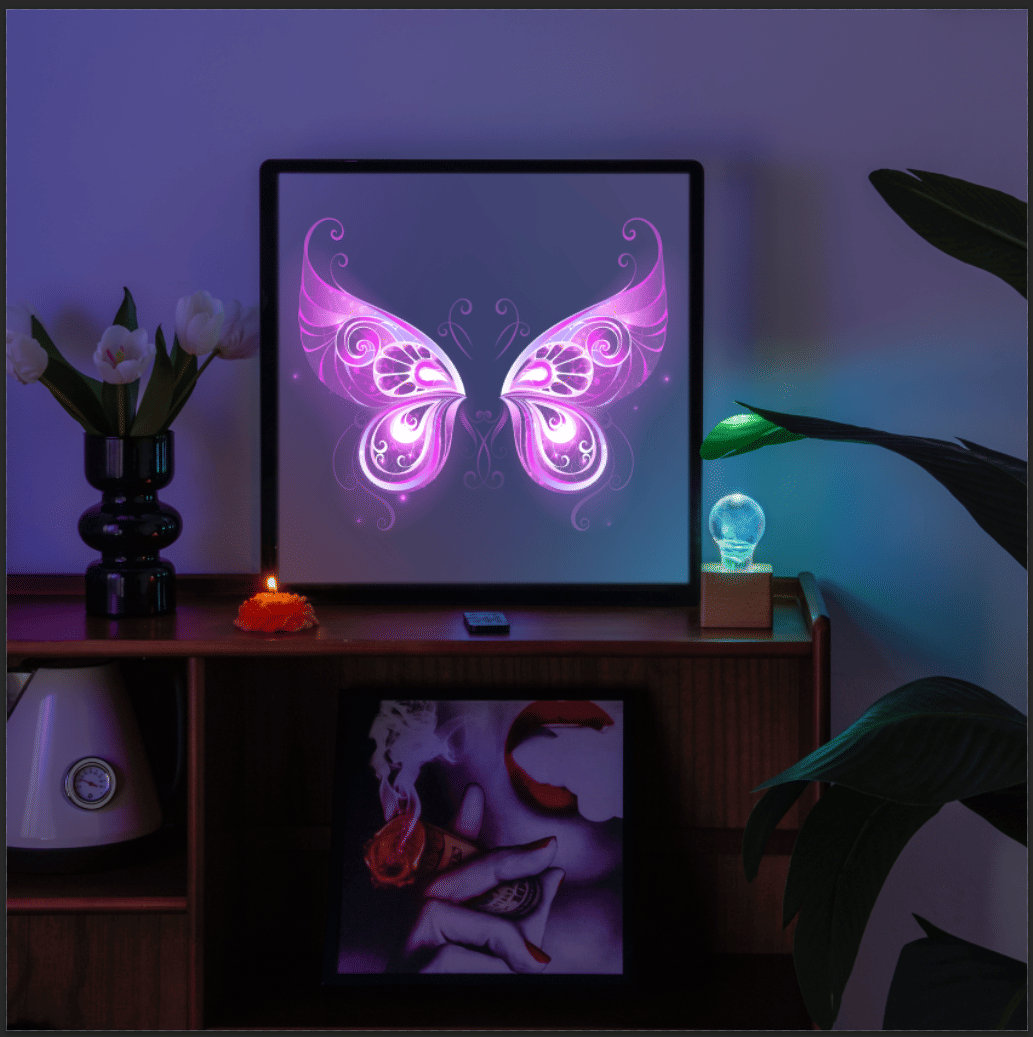 3D Hologram Projection Light – 224 LEDs, HD 3D Display, App & Bluetooth Control, Custom Logo & Screen Sync