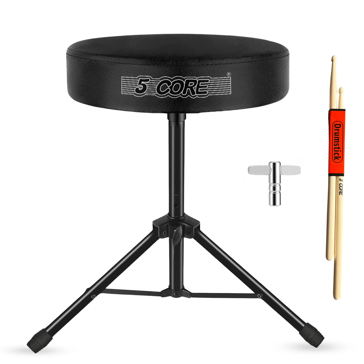 5 Core Drum Throne Padded Guitar Stool Height Adjustable Drummer Seat Music Chair for Adults And Kids - DS 01