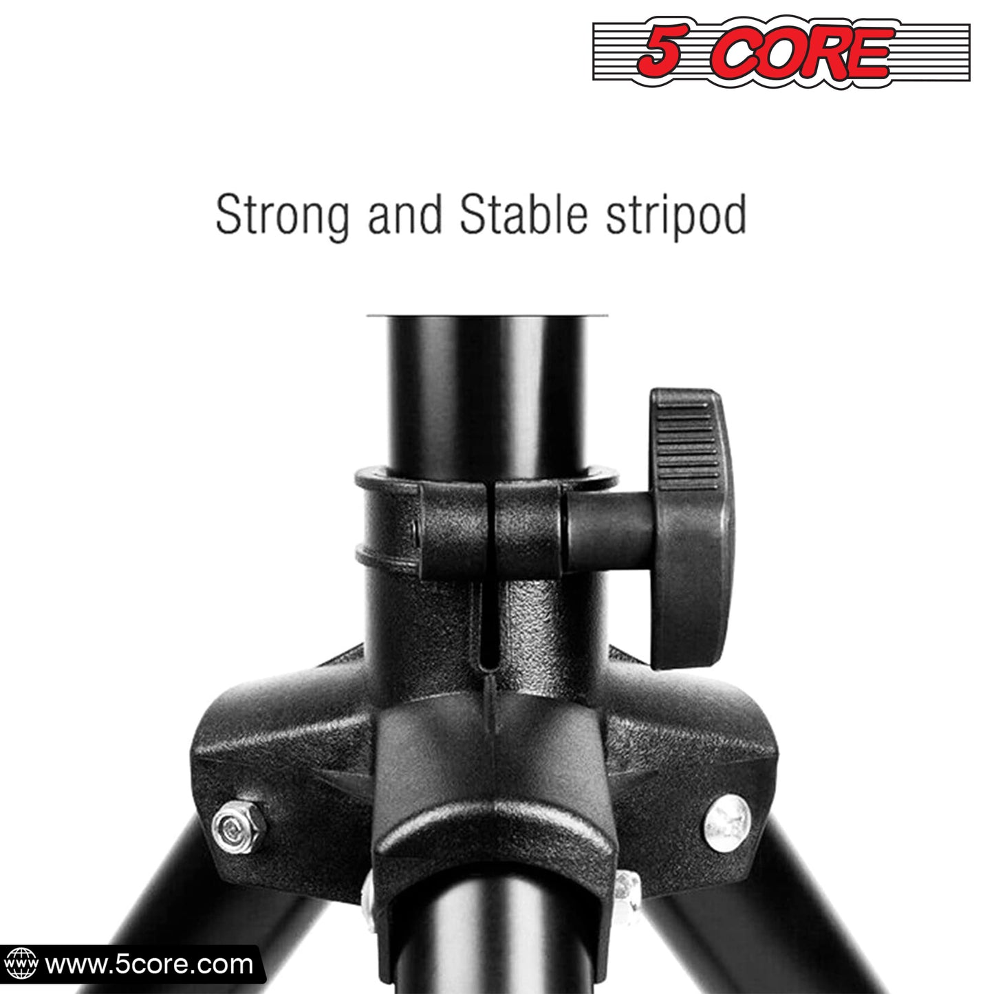 Heavy Duty Adjustable Tripod Speaker Stands Pair, Floor DJ Studio Monitor Pole Mount, Up to 72 Inch