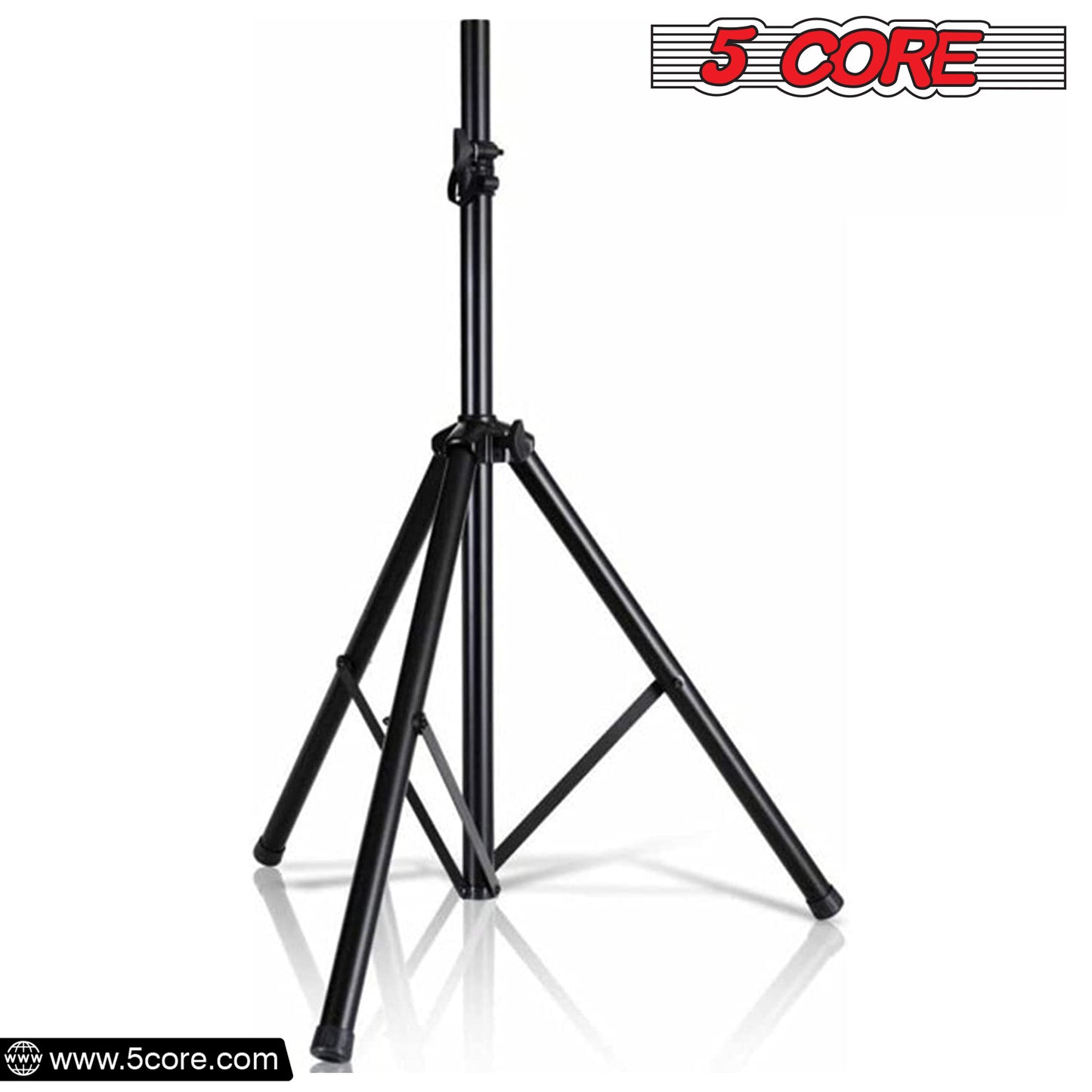 Heavy Duty Adjustable Tripod Speaker Stands Pair, Floor DJ Studio Monitor Pole Mount, Up to 72 Inch
