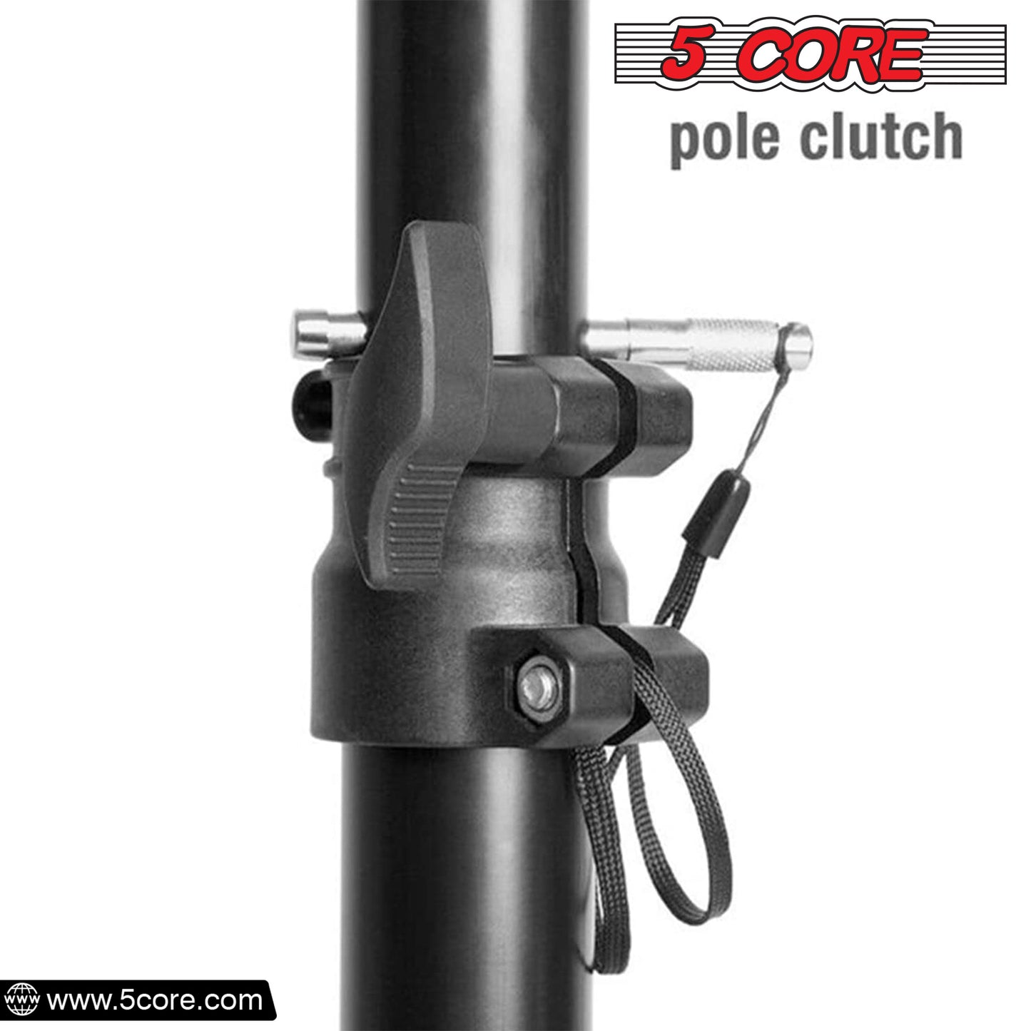Heavy Duty Adjustable Tripod Speaker Stands Pair, Floor DJ Studio Monitor Pole Mount, Up to 72 Inch