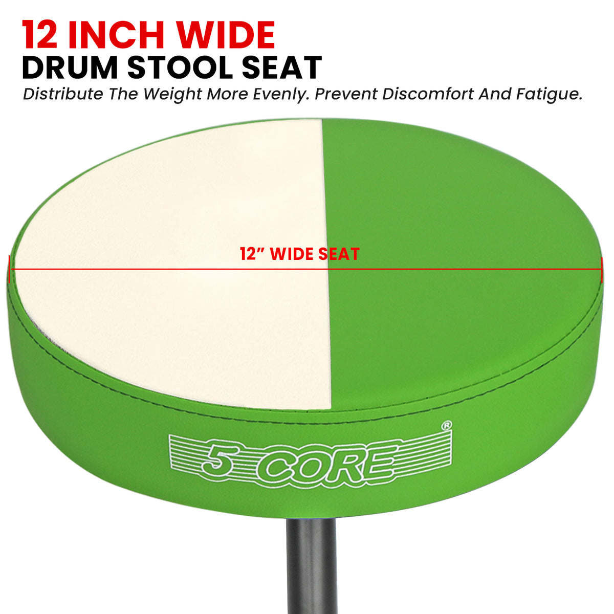 5 Core Drum Throne Padded Guitar Stool Height Adjustable Drummer Seat Music Chair for Adults And Kids - DS 01