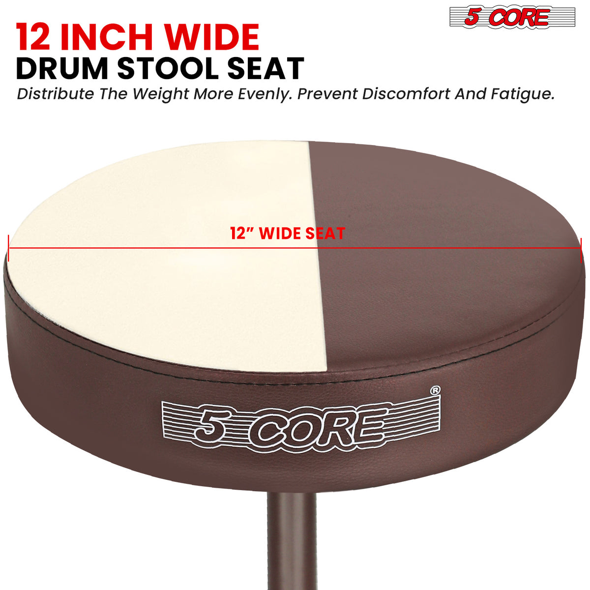 5 Core Drum Throne Padded Guitar Stool Height Adjustable Drummer Seat Music Chair for Adults And Kids - DS 01