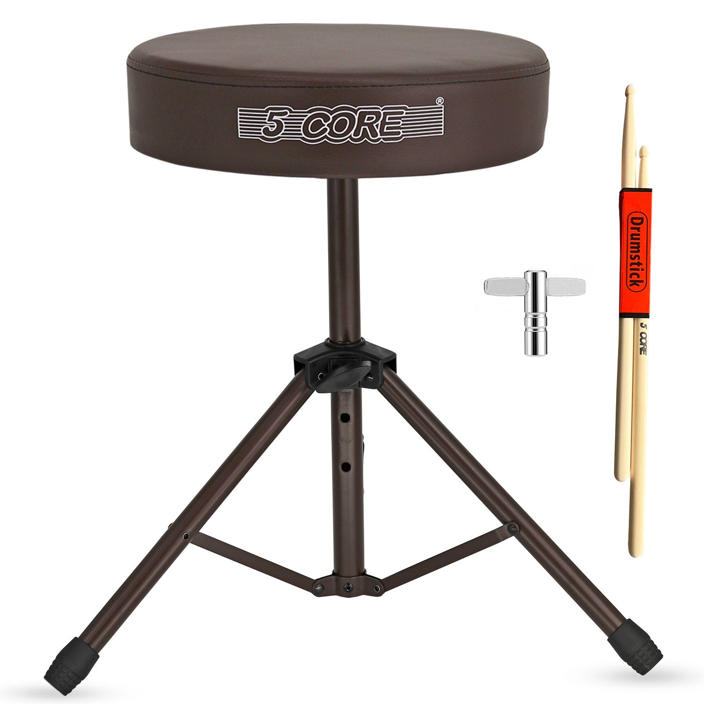5 Core Drum Throne Padded Guitar Stool Height Adjustable Drummer Seat Music Chair for Adults And Kids - DS 01
