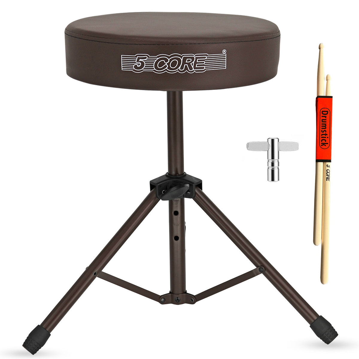 5 Core Drum Throne Padded Guitar Stool Height Adjustable Drummer Seat Music Chair for Adults And Kids - DS 01
