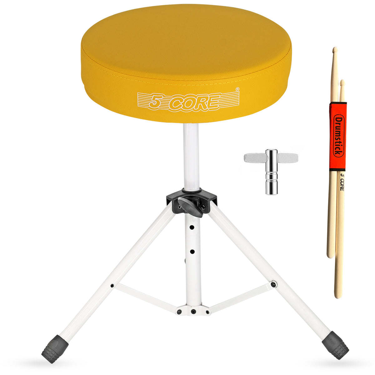 5 Core Drum Throne Padded Guitar Stool Height Adjustable Drummer Seat Music Chair for Adults And Kids - DS 01