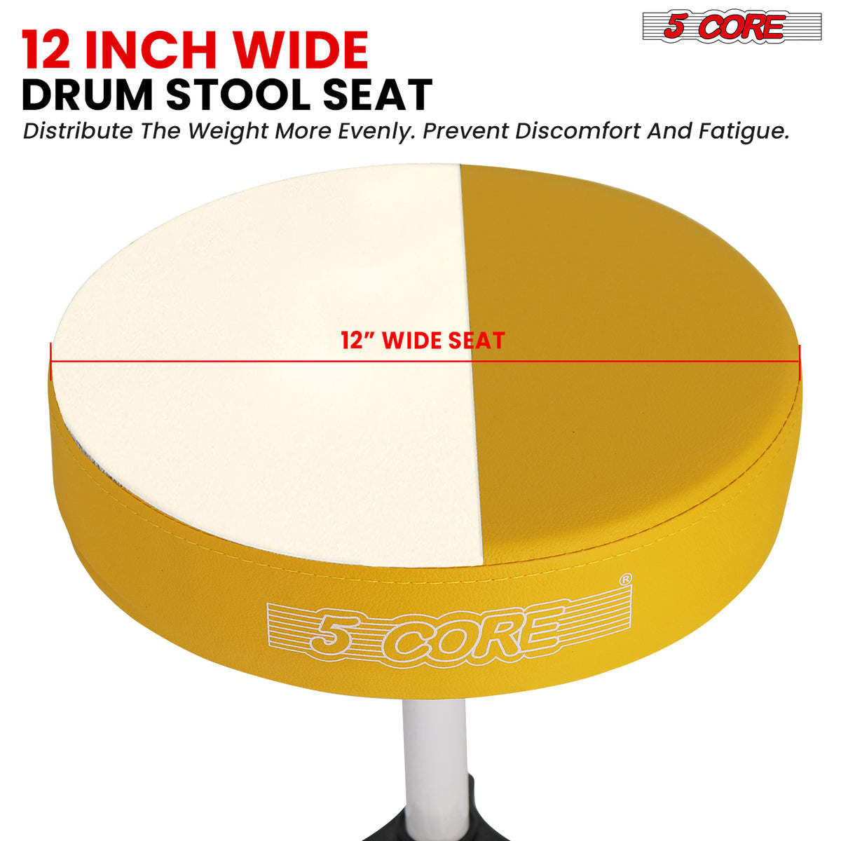 5 Core Drum Throne Padded Guitar Stool Height Adjustable Drummer Seat Music Chair for Adults And Kids - DS 01