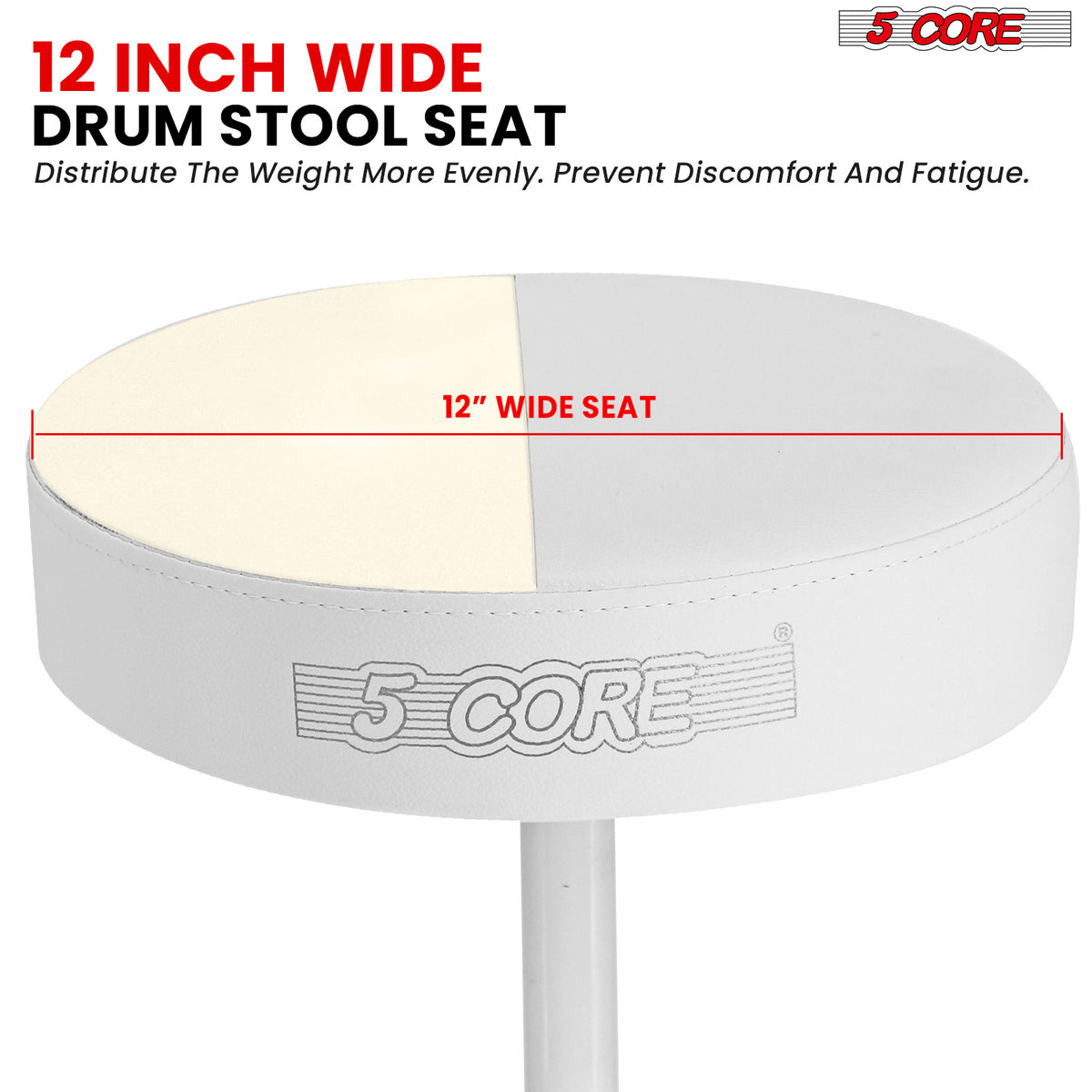 5 Core Drum Throne Padded Guitar Stool Height Adjustable Drummer Seat Music Chair for Adults And Kids - DS 01