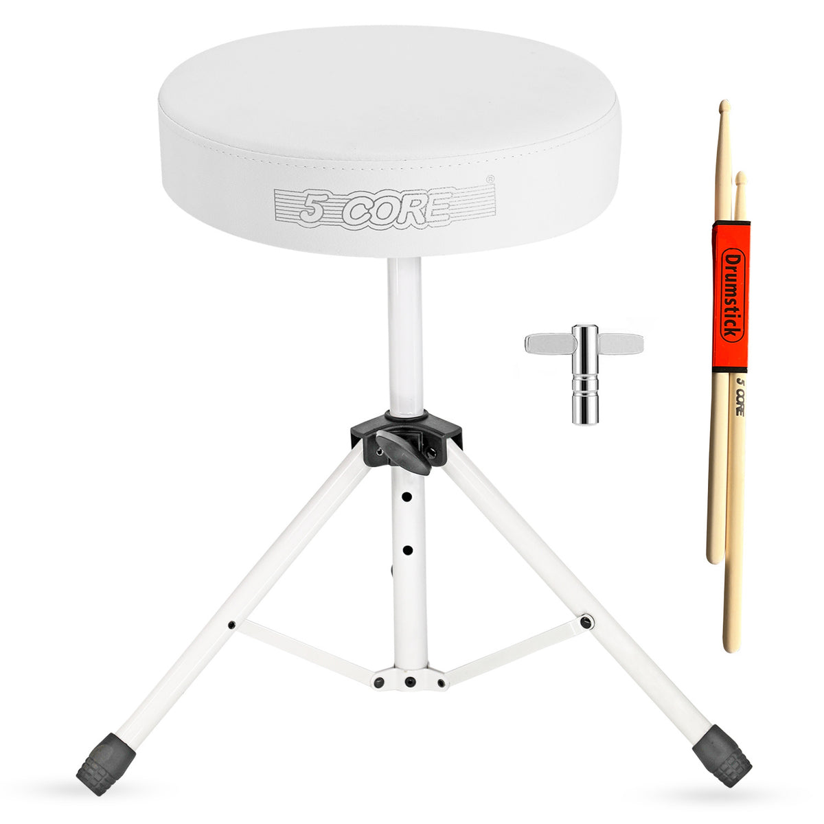 5 Core Drum Throne Padded Guitar Stool Height Adjustable Drummer Seat Music Chair for Adults And Kids - DS 01
