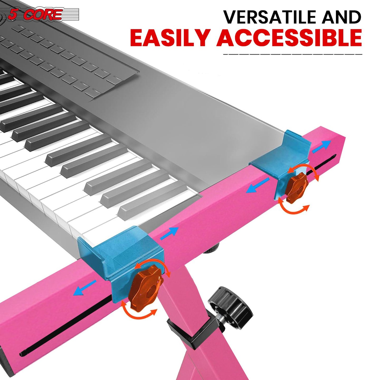 Z-Style Adjustable Keyboard Stand - Heavy Duty Portable Piano Stand for 54-88 Keys