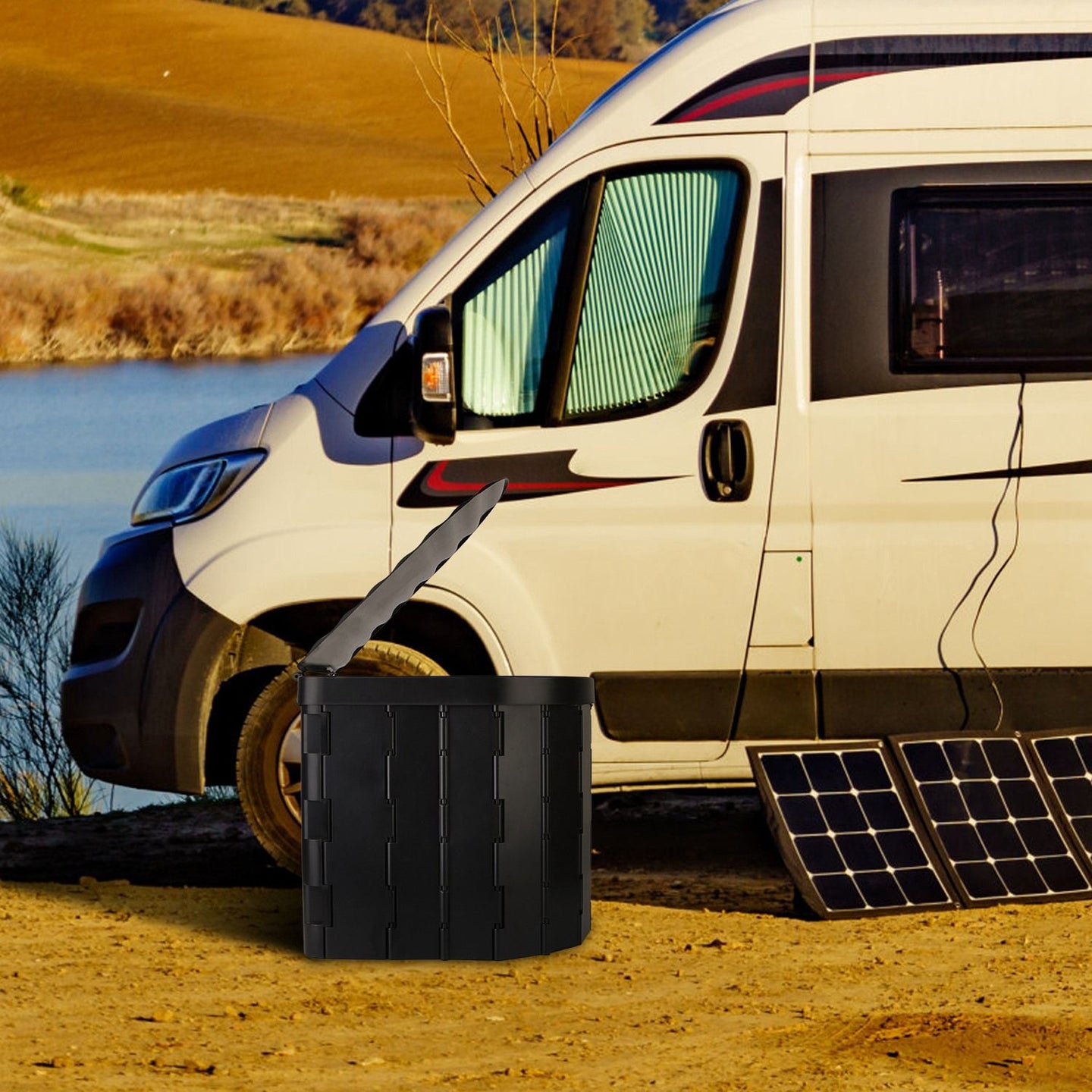 Portable Emergency Folding Toilet – Heavy-Duty Outdoor Porta Potty