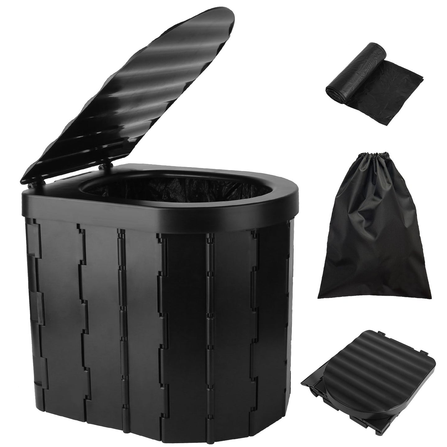 Portable Emergency Folding Toilet – Heavy-Duty Outdoor Porta Potty