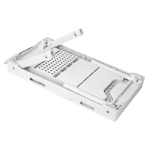 Multifunctional Foldable Laptop Desk with Cooling Fan & LED Light