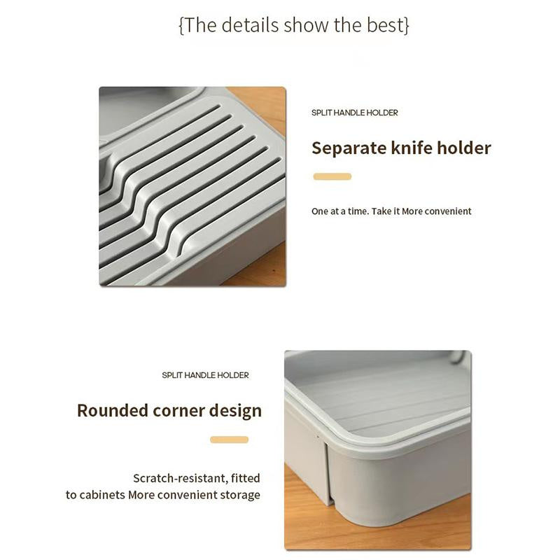 Expandable Cutlery Drawer Organizer – Knife & Fork Storage Box