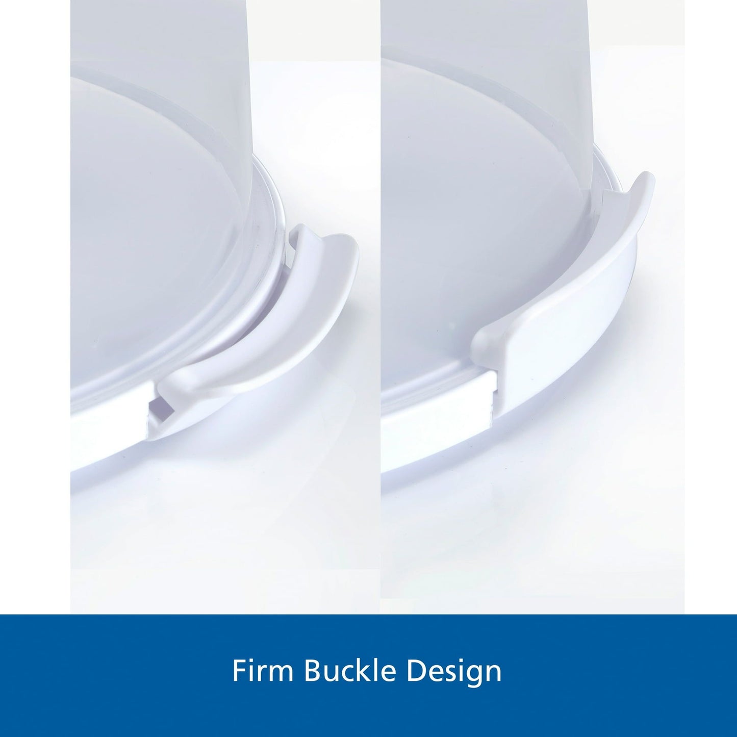 12 inch Clear Cake Carrier with 2pk 9 inch Gray Round Pans, Carbon Steel