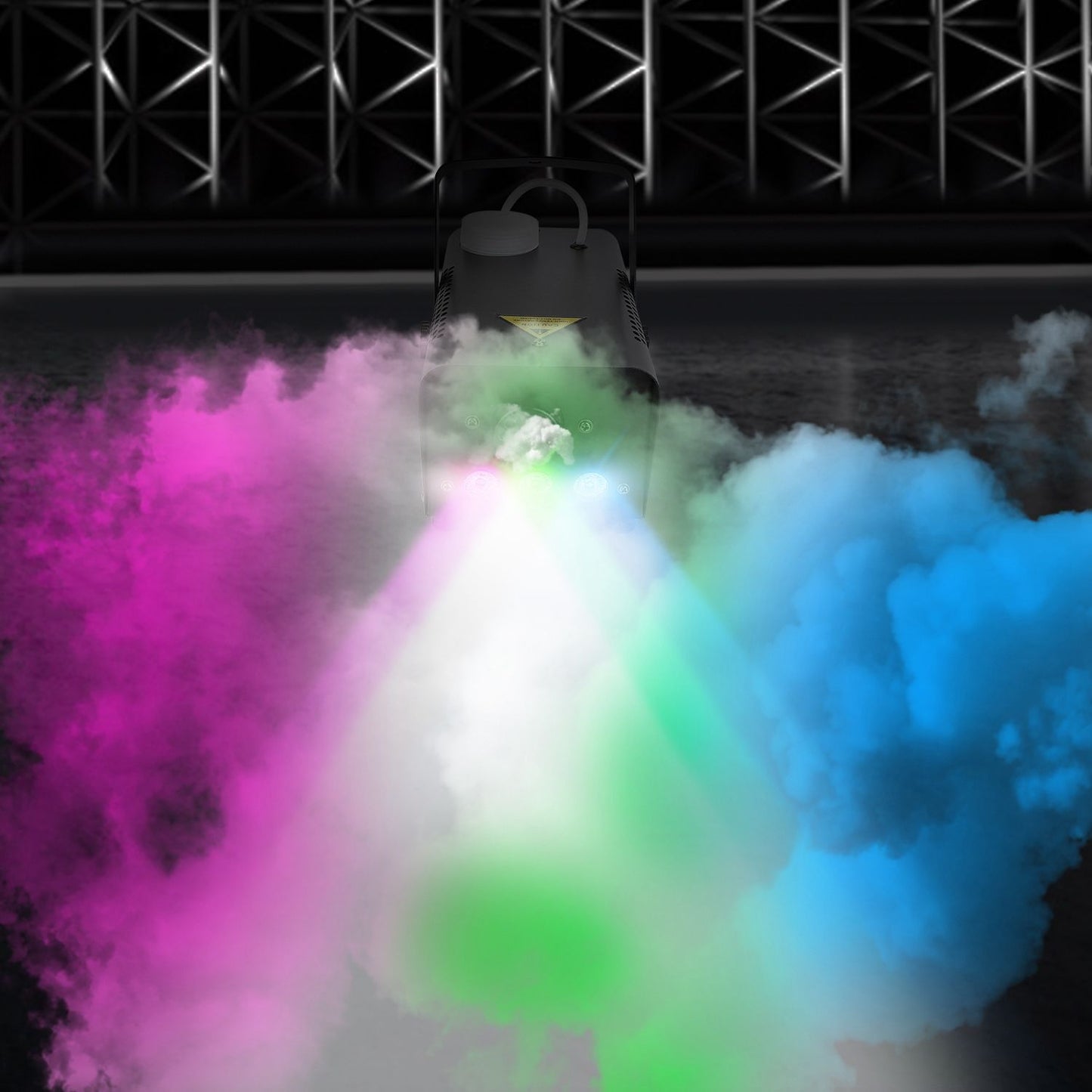 400W Fog Machine with 3 Color LED Lights (Red/Blue/Green) - 2000 CFM Output, 8.2ft Distance, Remote Control & Overheat Protection - Rapid 3-5min Warm-Up, Non-Toxic Odorless for Parties, Concerts, Stag